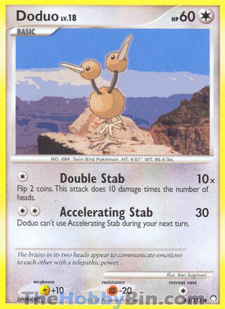 Doduo Mysterious Treasures Common #80/123