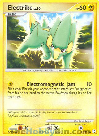 Electrike #81/123 Common - Mysterious Treasures Pokemon card