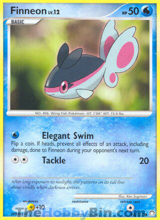 Finneon #83/123 Common - Mysterious Treasures Pokemon card