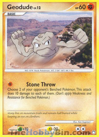 Geodude #84/123 Common - Mysterious Treasures Pokemon card