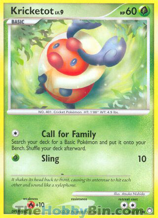 Kricketot #86/123 Common - Mysterious Treasures Pokemon card
