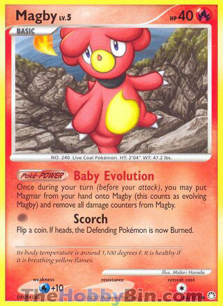Magby #88/123 Common - Mysterious Treasures Pokemon card