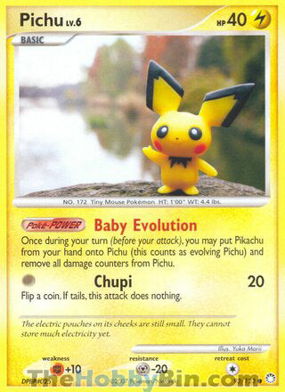 Pichu #93/123 Common - Mysterious Treasures Pokemon card