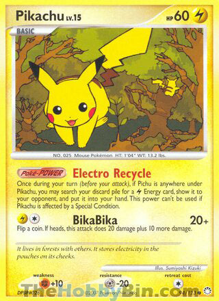 Pikachu #94/123 Common - Mysterious Treasures Pokemon card