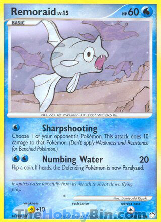 Remoraid #95/123 Common - Mysterious Treasures Pokemon card