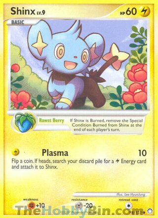 Shinx #98/123 Common - Mysterious Treasures Pokemon card