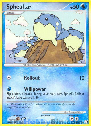 Spheal #102/123 Common - Mysterious Treasures Pokemon card