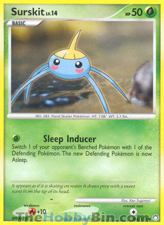 Surskit #104/123 Common - Mysterious Treasures Pokemon card