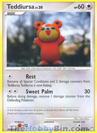 Teddiursa #105/123 Common - Mysterious Treasures Pokemon card