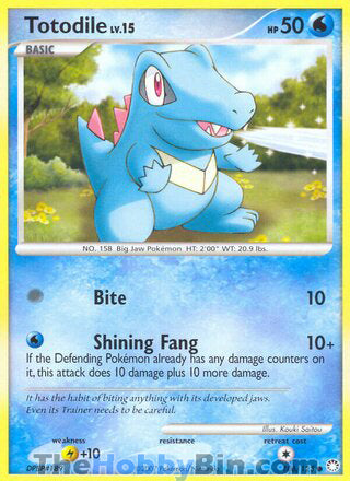 Totodile #106/123 Common - Mysterious Treasures Pokemon card