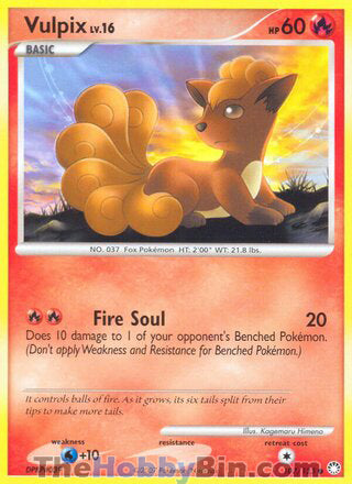 Vulpix #107/123 Common - Mysterious Treasures Pokemon card