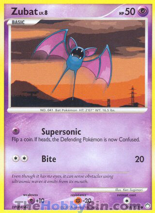 Zubat #108/123 Common - Mysterious Treasures Pokemon card