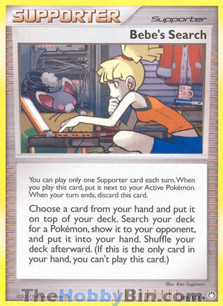 Bebe's Search #109/123 Uncommon - Mysterious Treasures Pokemon card