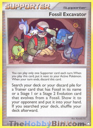 Fossil Excavator #111/123 Uncommon - Mysterious Treasures Pokemon card