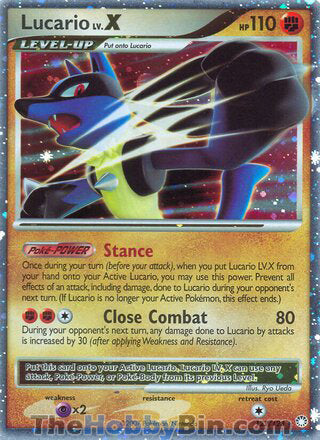 Lucario LV.X Mysterious Treasures Ultra Rare #122/123