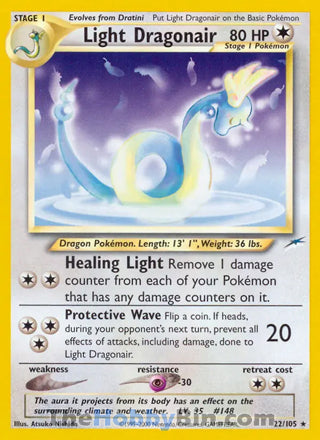 0022 Light Dragonair Rare Neo Destiny
