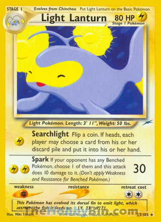 0023 Light Lanturn Rare Neo Destiny