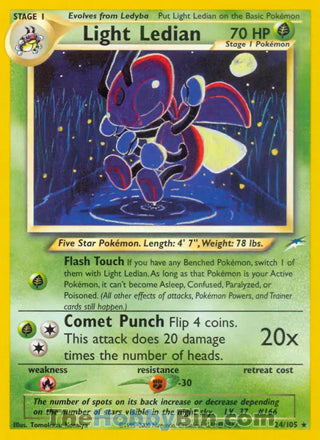 0024 Light Ledian Rare Neo Destiny