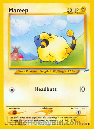 0075 Mareep Common Neo Destiny