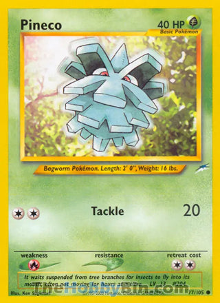 0077 Pineco Common Neo Destiny