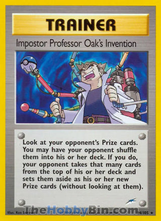 0094 Impostor Professor Oak's Invention Rare Neo Destiny