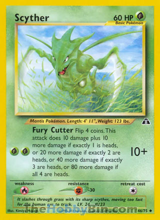 0046 Scyther Uncommon Neo Discovery