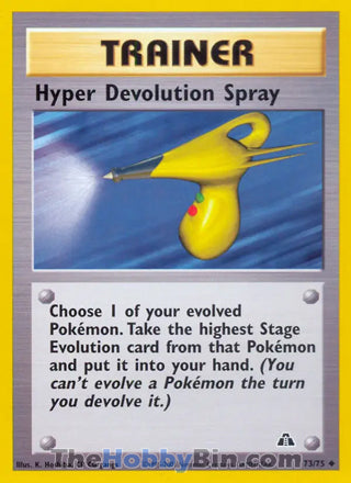 Hyper Devolution Spray #73/75 Uncommon - Neo Discovery Pokemon card