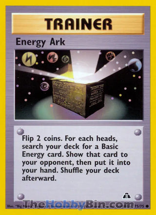 Energy Ark #75/75 Common - Neo Discovery Pokemon card