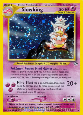 Slowking Neo Genesis Unlimited Holo Rare #14/111