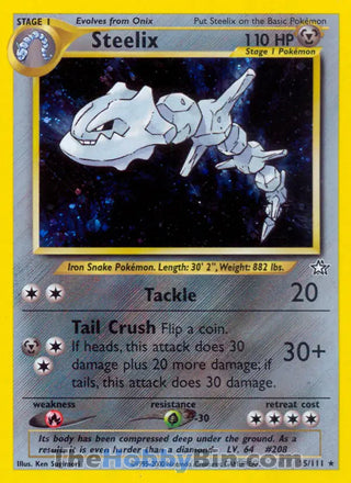 0015 Steelix Holo Rare Neo Genesis