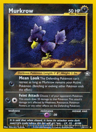 0024 Murkrow Rare Neo Genesis