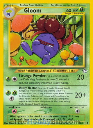 0036 Gloom Uncommon Neo Genesis