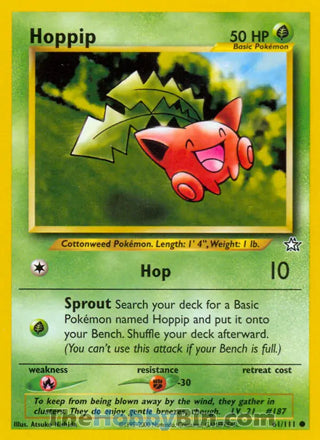 Hoppip Neo Genesis Unlimited Common #61/111