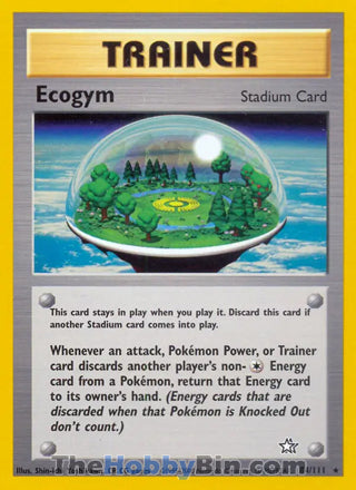Ecogym #84/111 Rare - Neo Genesis Pokemon card