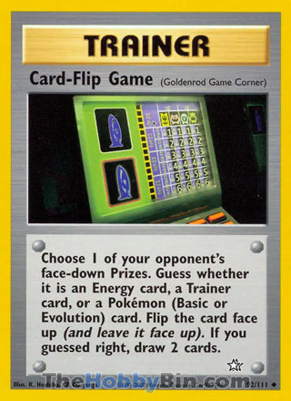 Card-Flip Game #92/111 Uncommon - Neo Genesis Pokemon card