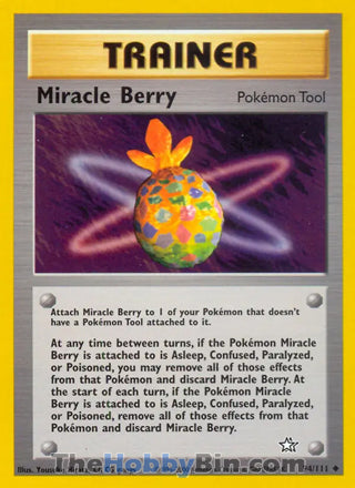 Miracle Berry #94/111 Uncommon - Neo Genesis Pokemon card