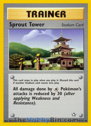 Sprout Tower #97/111 Uncommon - Neo Genesis Pokemon card