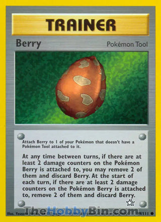 Berry #99/111 Common - Neo Genesis Pokemon card