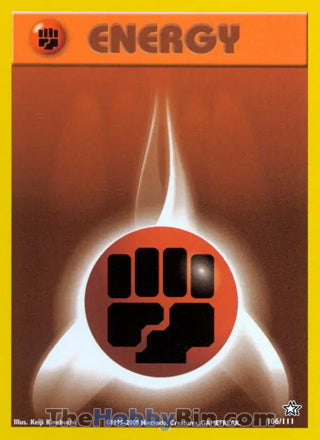 Fighting Energy #106/111 Common - Neo Genesis Pokemon card