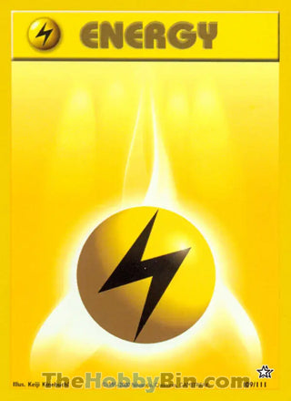 Lightning Energy #109/111 Common - Neo Genesis Pokemon card