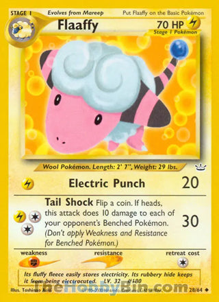 0028 Flaaffy Uncommon Neo Revelation