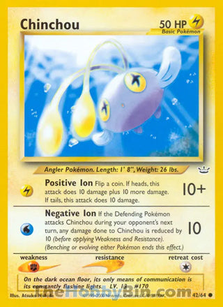 0042 Chinchou Common Neo Revelation
