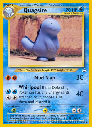 0048 Quagsire Common Neo Revelation
