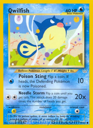 0049 Qwilfish Common Neo Revelation