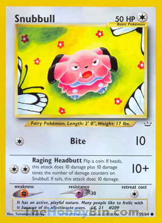 Snubbull Neo Revelation Unlimited Common #55/64