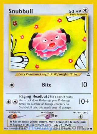 0055 Snubbull Common Neo Revelation