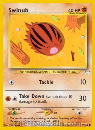 0057 Swinub Common Neo Revelation