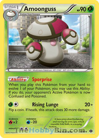 Amoonguss #9/99 Rare - Next Destinies Pokemon card