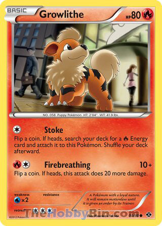 Growlithe #10/99 Common - Next Destinies Pokemon card
