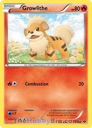 Growlithe #11/99 Common - Next Destinies Pokemon card
